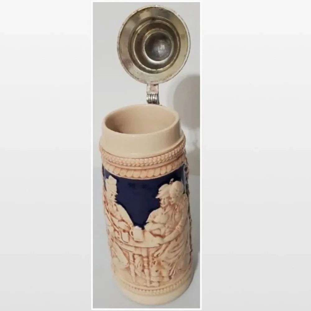 Vintage German Beer Stein Mug Love Collectable Lidded